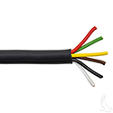 Multi Conductor Wire 100', Black 16 Gauge/6 Wire