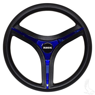 Brenta ST Steering Wheel, Blue Insert, E-Z-Go Hub