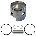 Piston and Ring Assembly, One Port +.50mm, E-Z-Go 2-cycle Gas 80-88