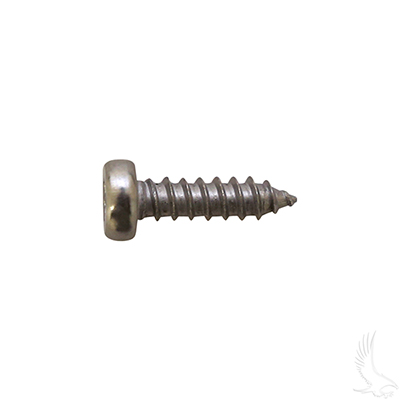 Screw, BAG OF 10, Stainless Steel, Rear Access Panel, E-Z-Go