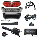 Build Your Own LED Light Bar Kit, Club Car Precedent, Electric 08.5+, 12-48v, (Deluxe, Pedal Mount)