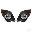 Factory Style Headlights with Bezels, Yamaha Drive 07-16