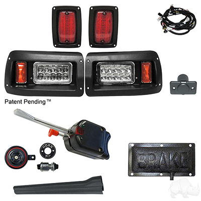 Build Your Own LED Adj. Light Kit, Club Car DS 93+ (Basic, Pedal Mount)