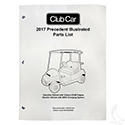 Parts Manual, Club Car Precedent 2017 Gas w/ Subaru Gas & Electric w/ ERIC Charging
