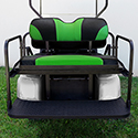 RHOX Rhino Aluminum Seat Kit, Sport Black/Green, E-Z-Go TXT 96+
