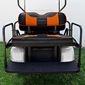 RHOX Rhino Aluminum Seat Kit, Rally Black/Orange, E-Z-Go TXT 96+