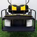 RHOX Rhino Aluminum Seat Kit, Rally Black/Yellow, E-Z-Go TXT 96+