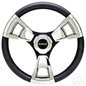 Fontana Steering Wheel, Chrome, Club Car DS Hub 84+