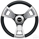 Fontana Steering Wheel, Brushed, Club Car DS Hub 84+