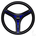 Brenta ST Steering Wheel, Blue Insert, E-Z-Go Hub