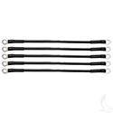 Battery Cable SET, Includes (5) 12" 6 gauge, Club Car 36V 81+, Yamaha G2/G8/G9 36V 85-94