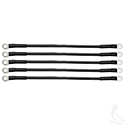 Battery Cable SET, Includes (5) 12" 6 gauge, Club Car 36V 81+, Yamaha G2/G8/G9 36V 85-94