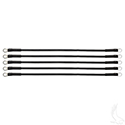 Battery Cable, PACK OF 5, 16" 6 Gauge Black