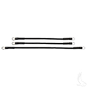 Battery Cable SET, Includes (1) 16" (2) 12" 6 gauge with 12V Batteries, Yamaha Drive