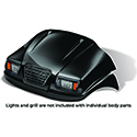 DoubleTake Phantom Front Cowl, Club Car Precedent 04+, Black