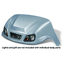DoubleTake Titan Front Cowl, E-Z-Go TXT 96+, Silver