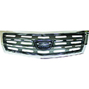 DoubleTake Grille, Phoenix, Slotted, Chrome/Black Chrome, Club Car Precedent 04+