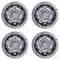 RHOX Wheel Cover, SET OF 4, 8" Vegas Chrome