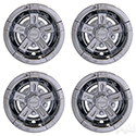 RHOX Wheel Cover, SET OF 4, 10" Vegas Chrome