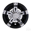 Wheel Cover, 10" Vegas Chrome/Black