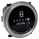 Hour Meter, Chrome, 10V-80V DC