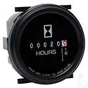 Hour Meter, Black, 10V-80V DC