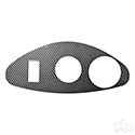 Dash Cover Plate, Carbon Fiber, E-Z-Go RXV Freedom