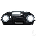 Dash, Deluxe with Radio/Speaker Cutout, Carbon Fiber, Club Car Tempo, Precedent