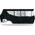 DoubleTake Enclosure & Valance, 6 Passenger, Icon, Black