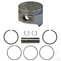 Piston and Ring Set, +.25mm, E-Z-Go 4 Cycle Gas 93-08 Fuji-Robin Only, 295cc, MCI