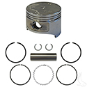Piston and Ring Set, +.50mm, E-Z-Go 4 Cycle Gas 93-08 Fuji-Robin Only, 295cc, MCI