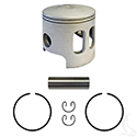 Piston and Ring Assembly, +.25mm, Yamaha G1 Gas