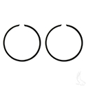 Piston Ring Set, PACK OF 2 +.25mm, E-Z-Go 2 Cycle Gas 76-94