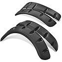 DoubleTake Fender Flare Set for Phoenix Body, E-Z-Go TXT 96+, Black