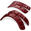 DoubleTake Fender Flare Set for Phoenix Body, E-Z-Go TXT 96+, Burgundy