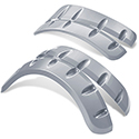 DoubleTake Fender Flare Set for Phoenix Body, E-Z-Go TXT 96+, Silver