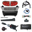 BYO LED Light Bar Kit, Club Car Precedent, Gas & Electric 04-08.5, 12-48v, (Standard, Pedal Mount)