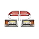 DoubleTake Phantom Standard LED Light Kit with Chrome Bezel, Club Car Precedent Gas 04+