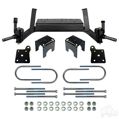 RHOX 5" Drop Axle Lift Kit, E-Z-Go TXT Gas 01.5-08.5 & Electric 01.5+