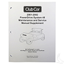 Maintenance & Service Supplement, Club Car PowerDrive 48V 01-02