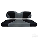 RHOX Front Seat Cushion Set, Sport Black Carbon Fiber/Gray Carbon Fiber, E-Z-Go TXT 96-13