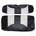 RHOX Front Seat Cover Set, Rally Black/White, E-Z-Go TXT 96-13