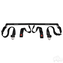 Seat Belt Kit includes: (2) 60" Fully Extended Lap Seat Belts, Bracket and Hardware