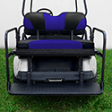 RHOX Rhino Seat Kit, Sport Black/Blue, Club Car DS