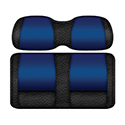 DoubleTake Veranda Front Cushion Set, E-Z-Go TXT 96+, Black/Blue