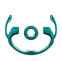 DoubleTake Pilot Steering Wheel Inserts, Universal, Teal