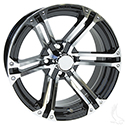 AC568, Machined Gloss Black, 15 x 6 ET-25