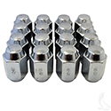 Lug Nut, BOX OF 16, Chrome Closed End Standard 1/2"-20, OD 3/4"