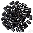 Lug Nut, BOX OF 50, Gloss Black Closed End Standard 1/2"-20, OD 3/4"