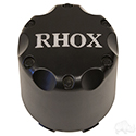 Center Cap, Matte Black with Silver RHOX